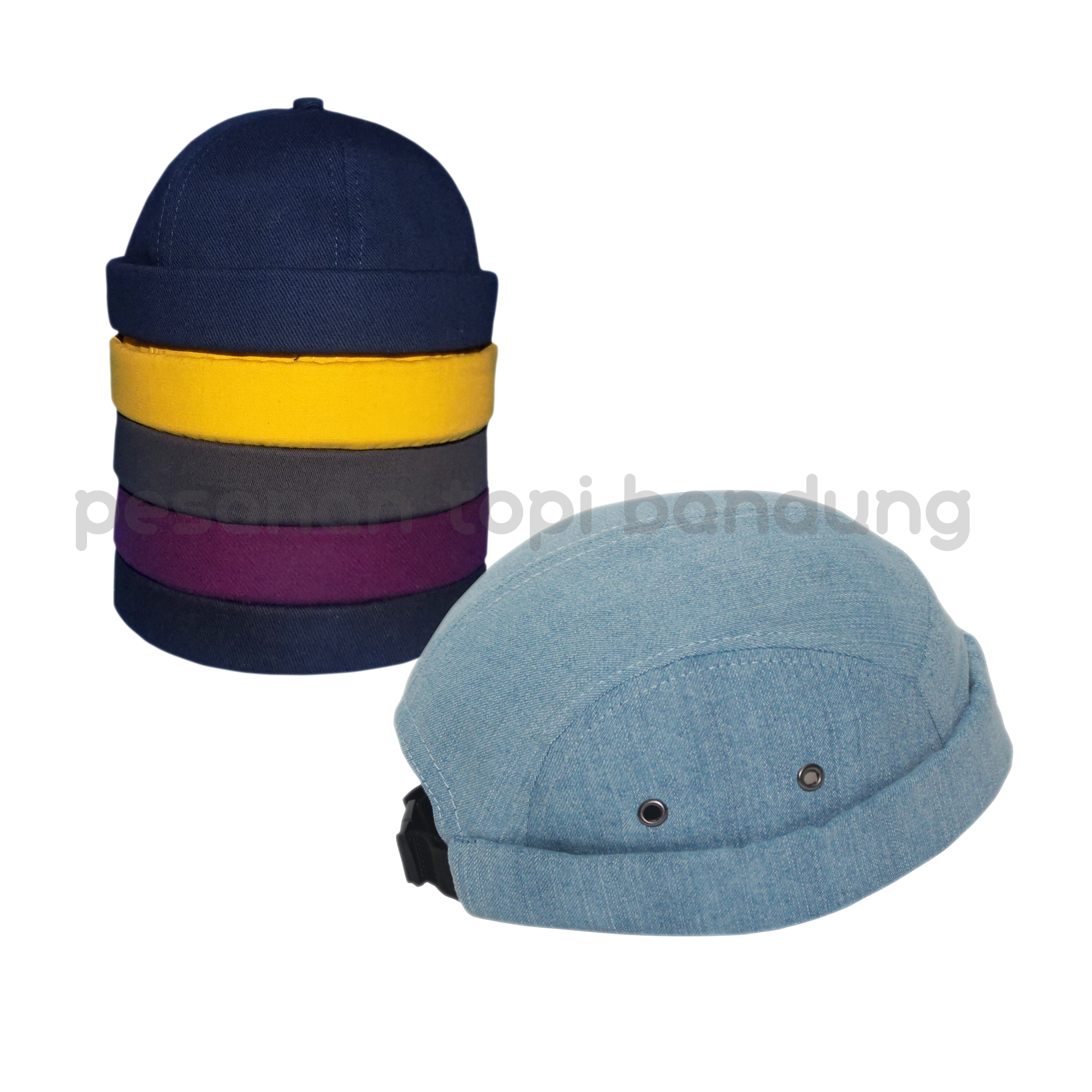 pesanan topi_mikihat kain jeans